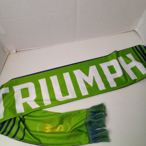 Greenville Triumph Scarf Lot of 2 FC Soccer Club Green Blue Greenville SC - Picture 6 of 8
